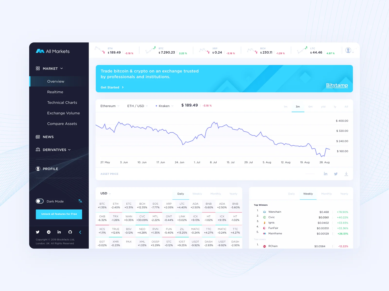 Light mode design