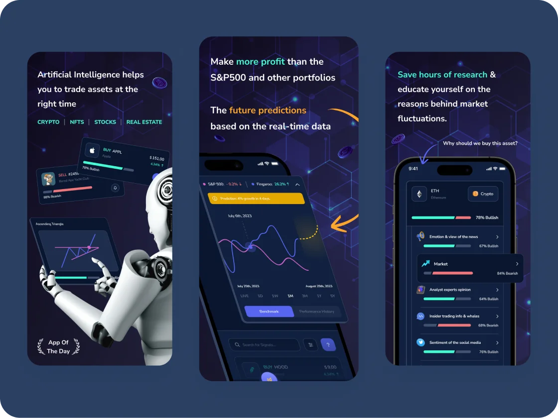 Wealth management service design leveraging AI for customized investment strategies.